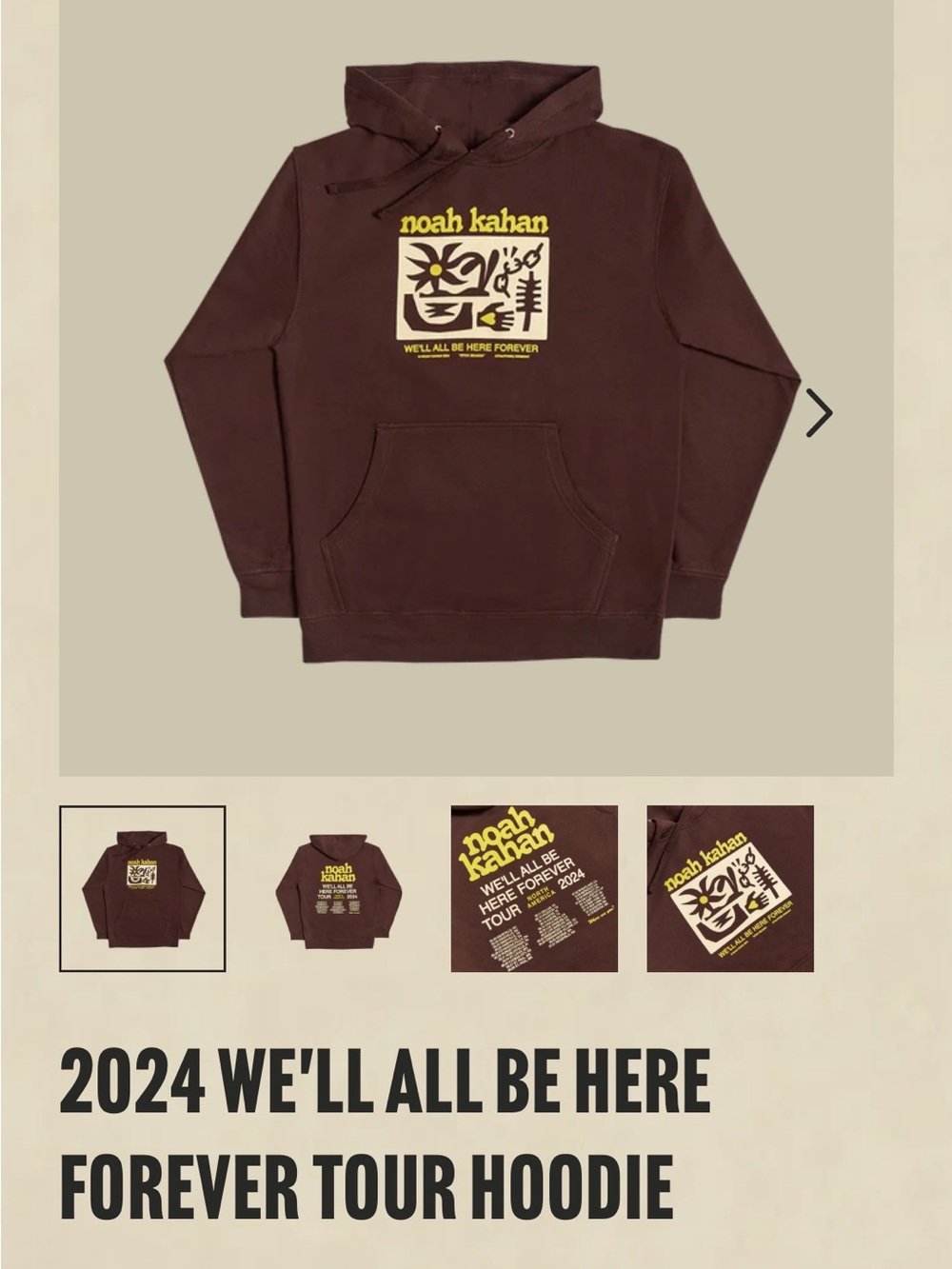 Noah Kahan 2024 Tour Hoodie